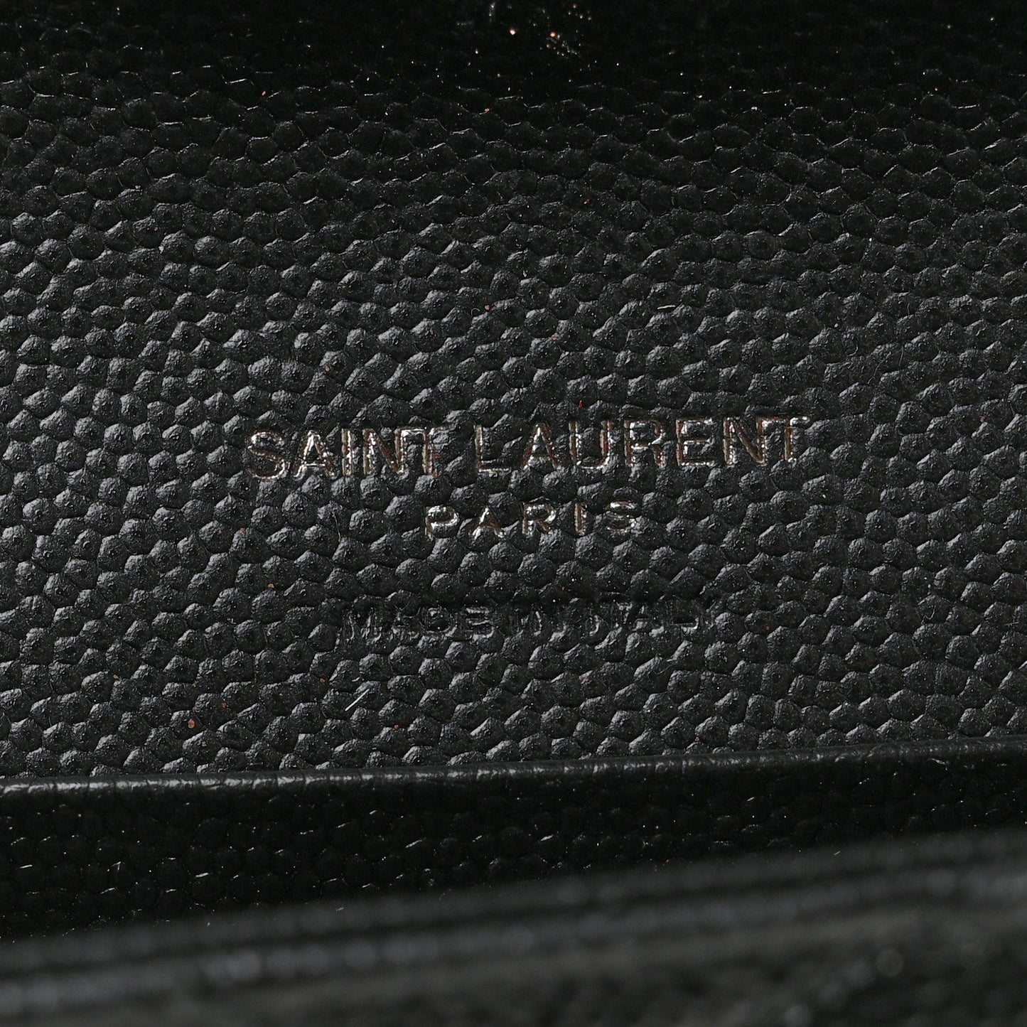 Grain De Poudre Matelasse Chevron Small Monochrome Monogram Envelope Wallet Black Black