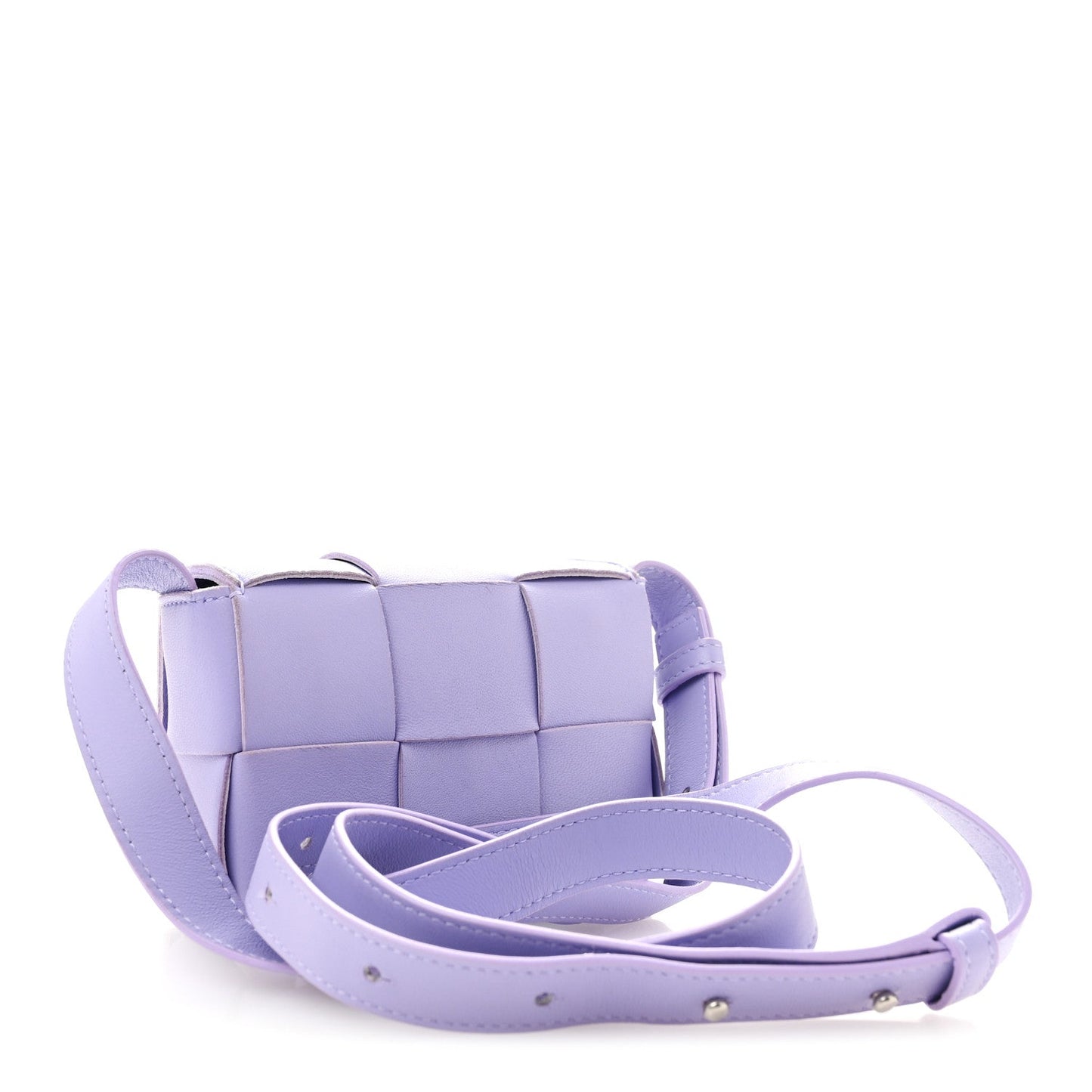 Lambskin Intreccio Candy Cassette Crossbody Bag Wisteria