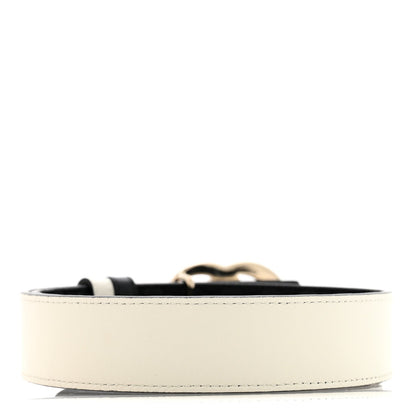 Guccissima Double G Reversible Belt 75 30 Black White
