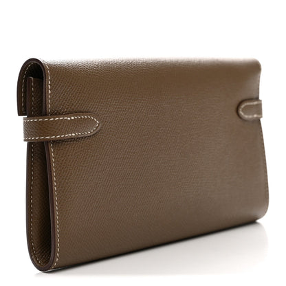 Epsom Kelly Longue Wallet Etoupe