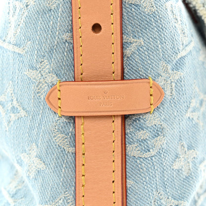 Monogram Denim CarryAll PM Sky Blue