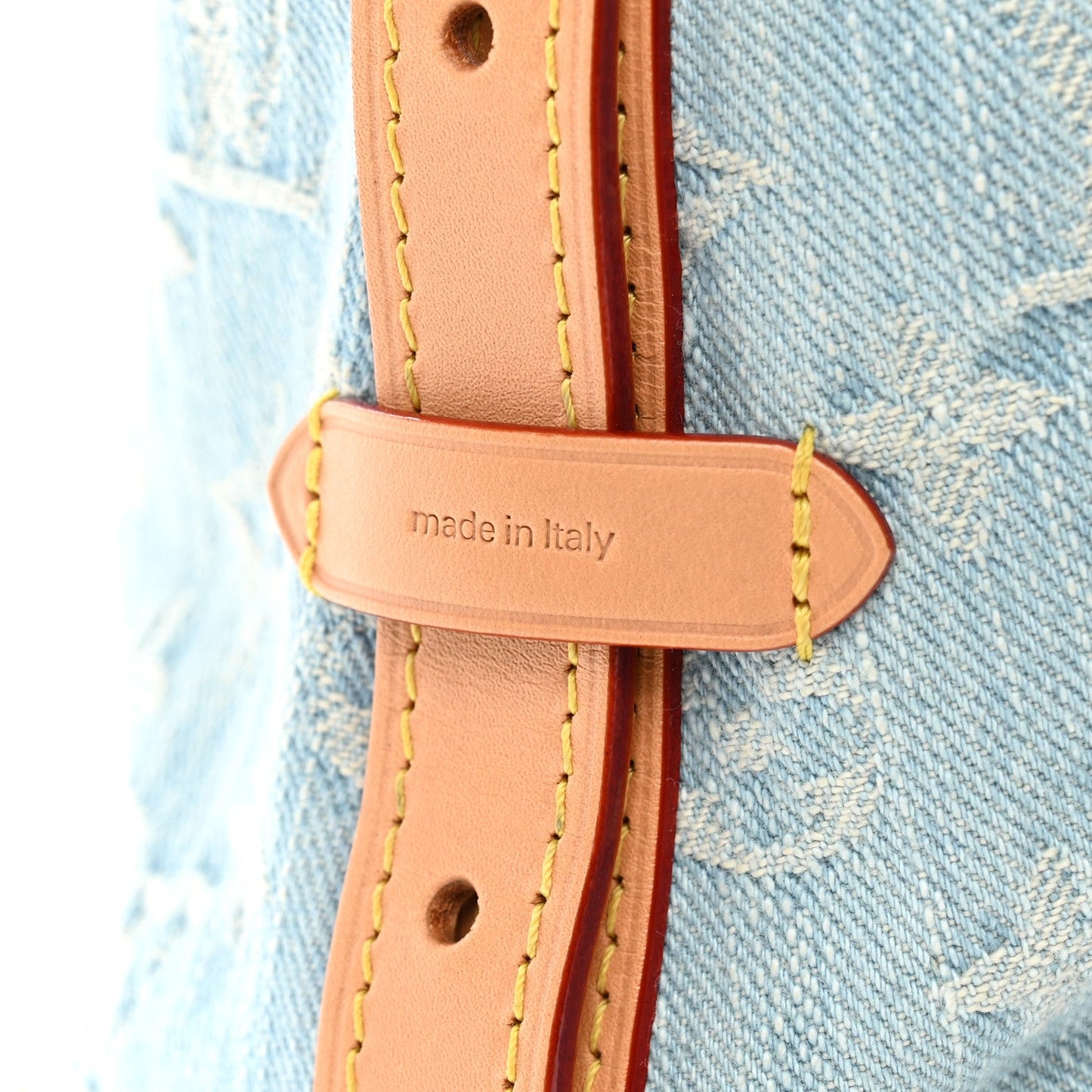 Monogram Denim CarryAll PM Sky Blue