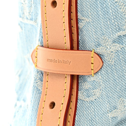 Monogram Denim CarryAll PM Sky Blue