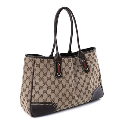 Monogram Medium Princy Tote  Dark Brown