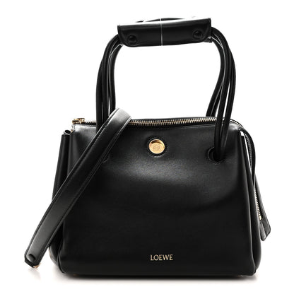 Supple Calfskin Small Madrid Bag  Black