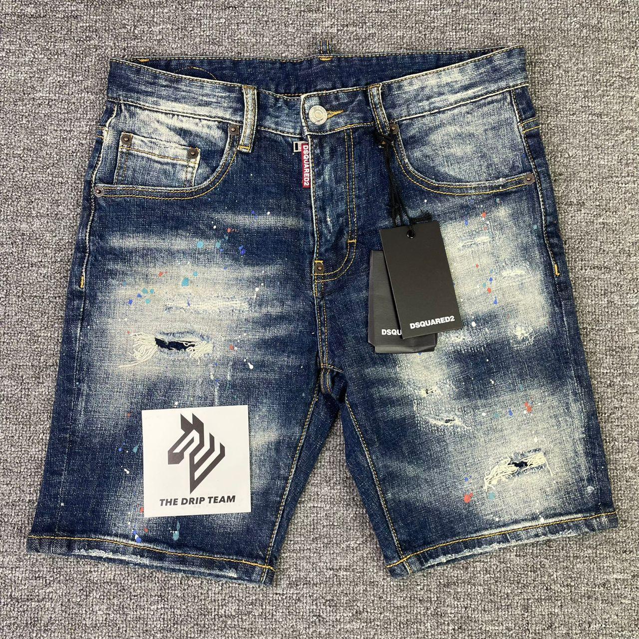 PANTALÓN CORTO TEJANO DSQ