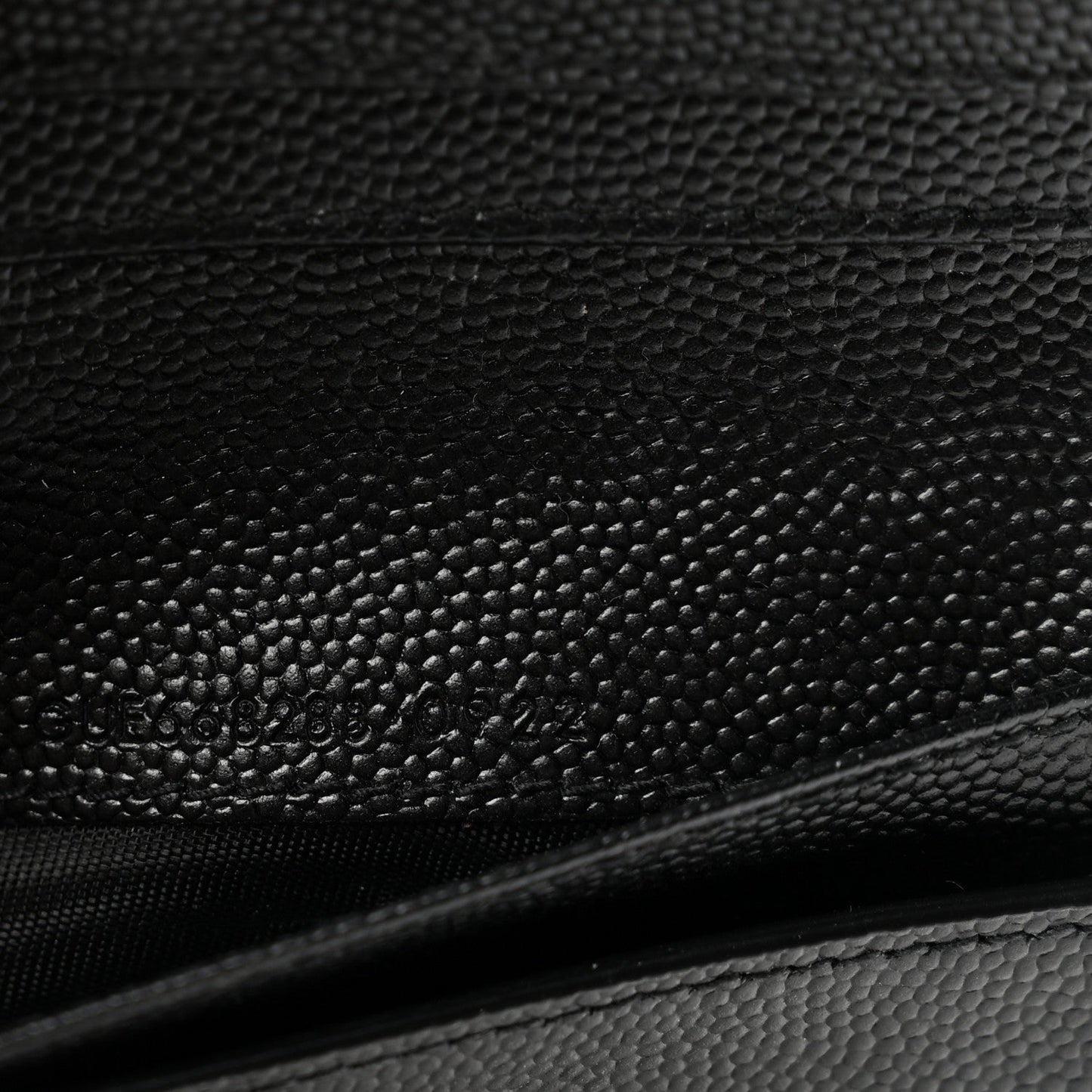 Grain De Poudre Matelasse Chevron Monogram Compact Zip Around Wallet Black