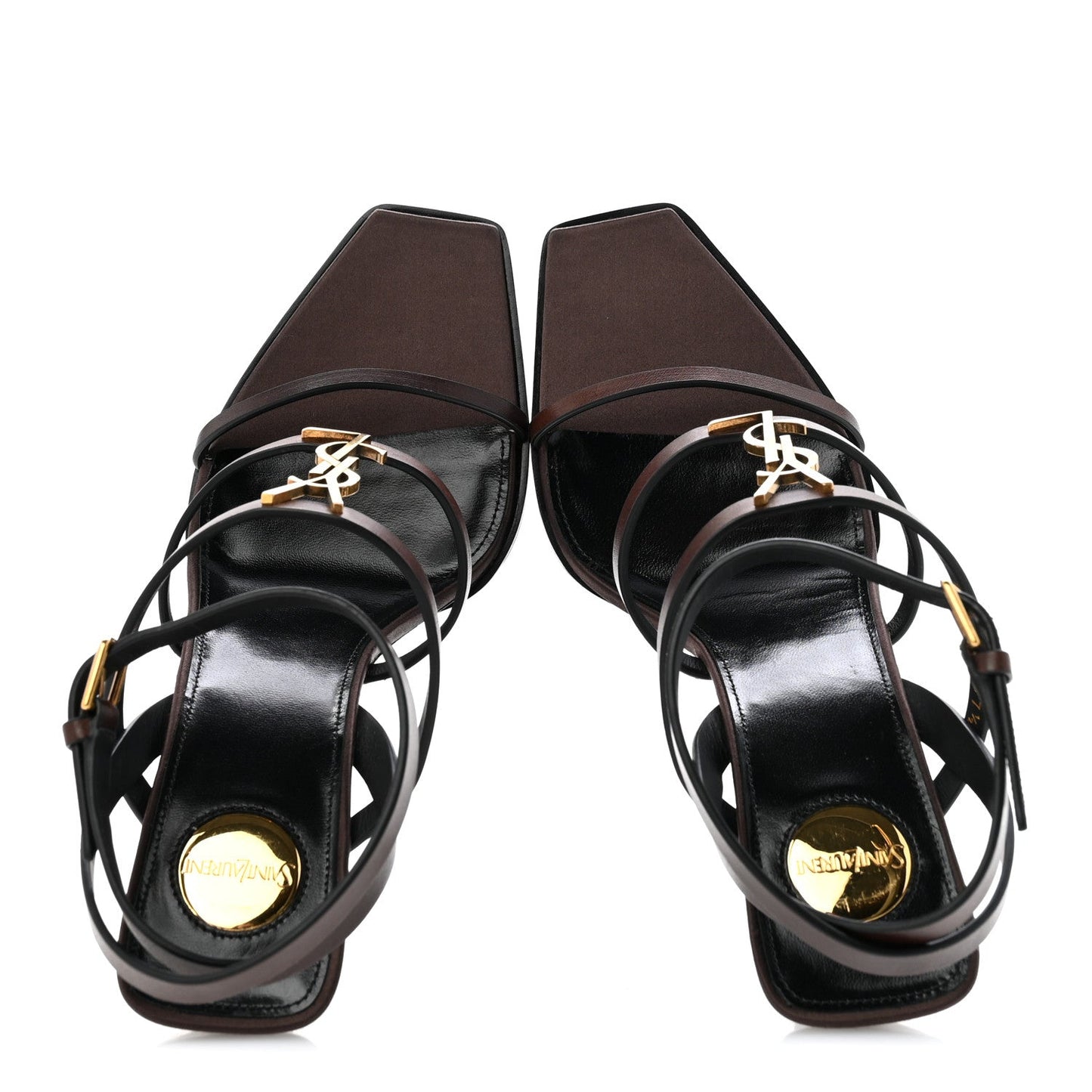 Calfskin Cassandra 90 Wedges 37.5 Ultra Dark Brown