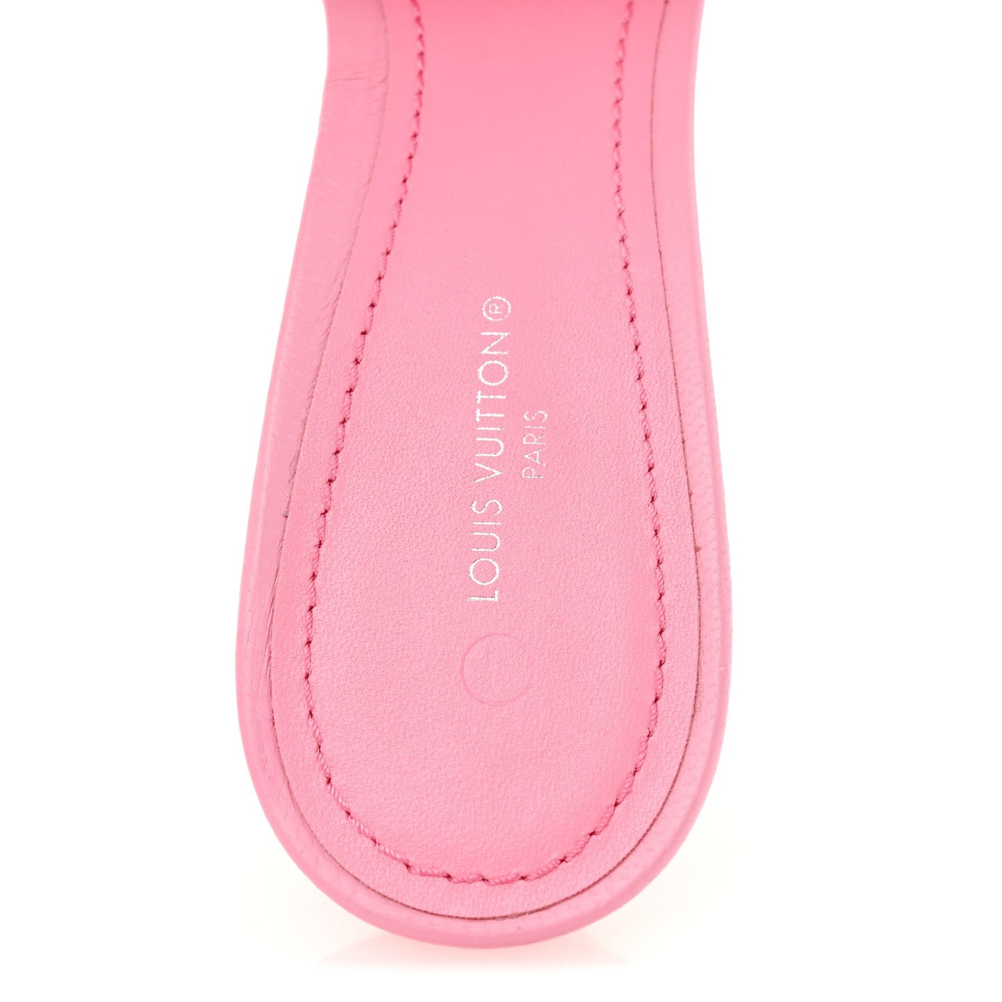 Lambskin Embossed Monogram Revival Mid Heel Mules 39 Rose Pop