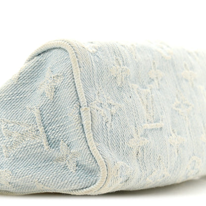 Monogram Denim Nano Speedy Sky Blue