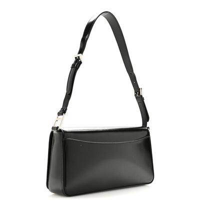 Spazzolato Femme Flap Shoulder Bag Black