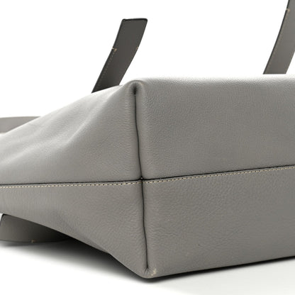 Small Grain Smooth Calfskin Medium Darryl Tote Motty Grey