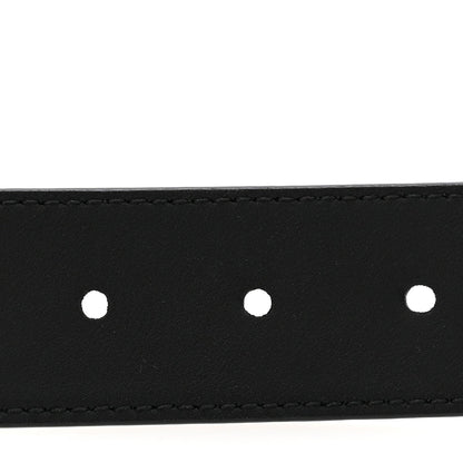 Piuma Calfskin Jumbo GG Embossed 35mm Belt 80 32 Black
