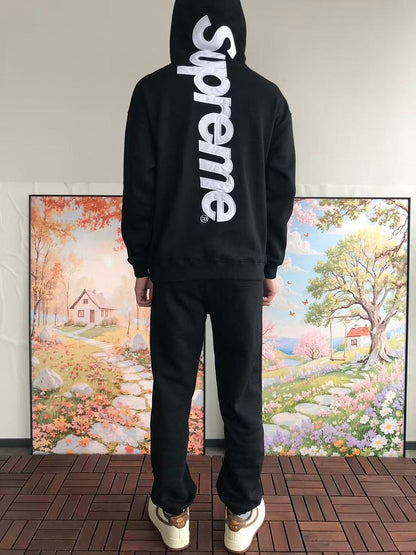 TOP￥~125 PANTS￥~115 S🔥P🔥E🔥E HOODIE TROUSERS FLEECE