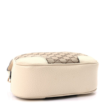 Monogram Dollar Calfskin Mini Bree Messenger Bag  Beige Ebony Avoire