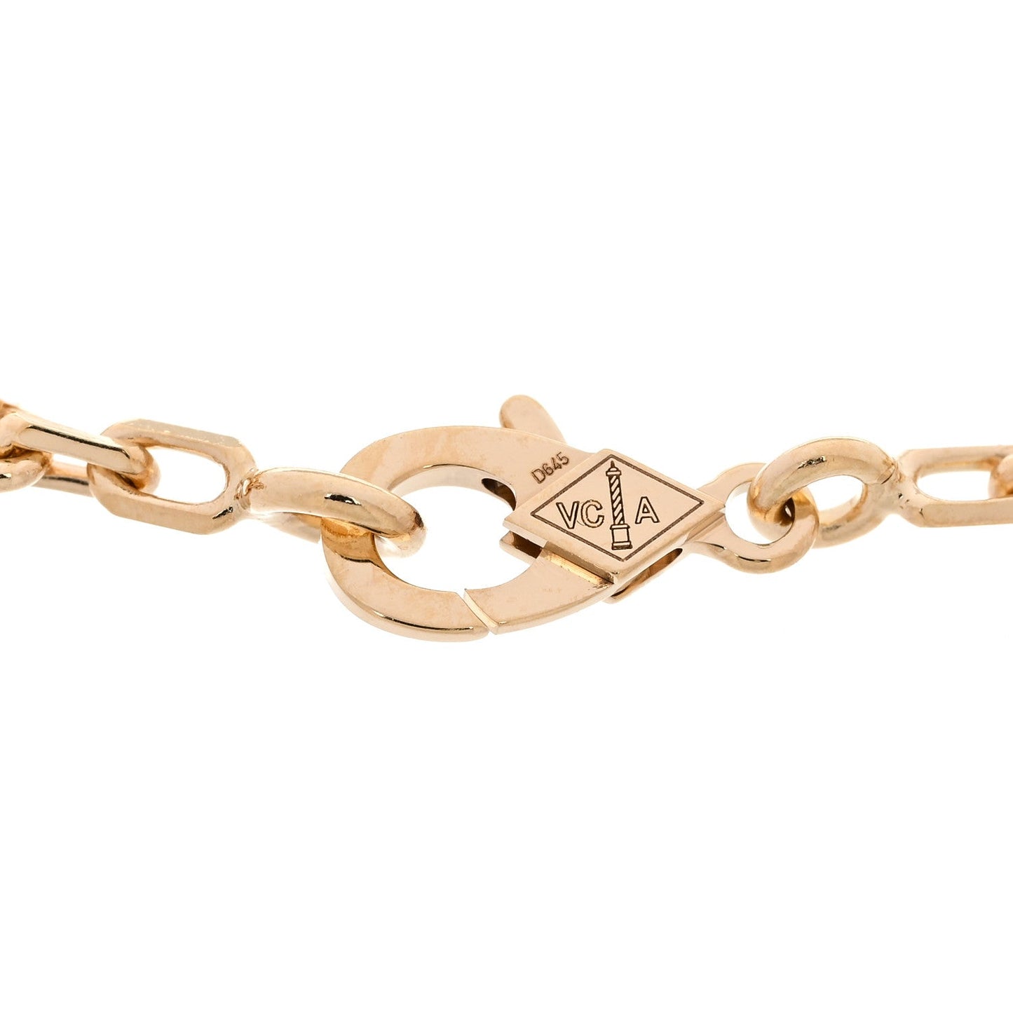 18K Yellow Gold Carnelian 5 Motifs Vintage Alhambra Bracelet