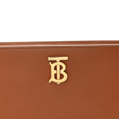 Smooth Calfskin TB Shoulder Bag Warm Tan