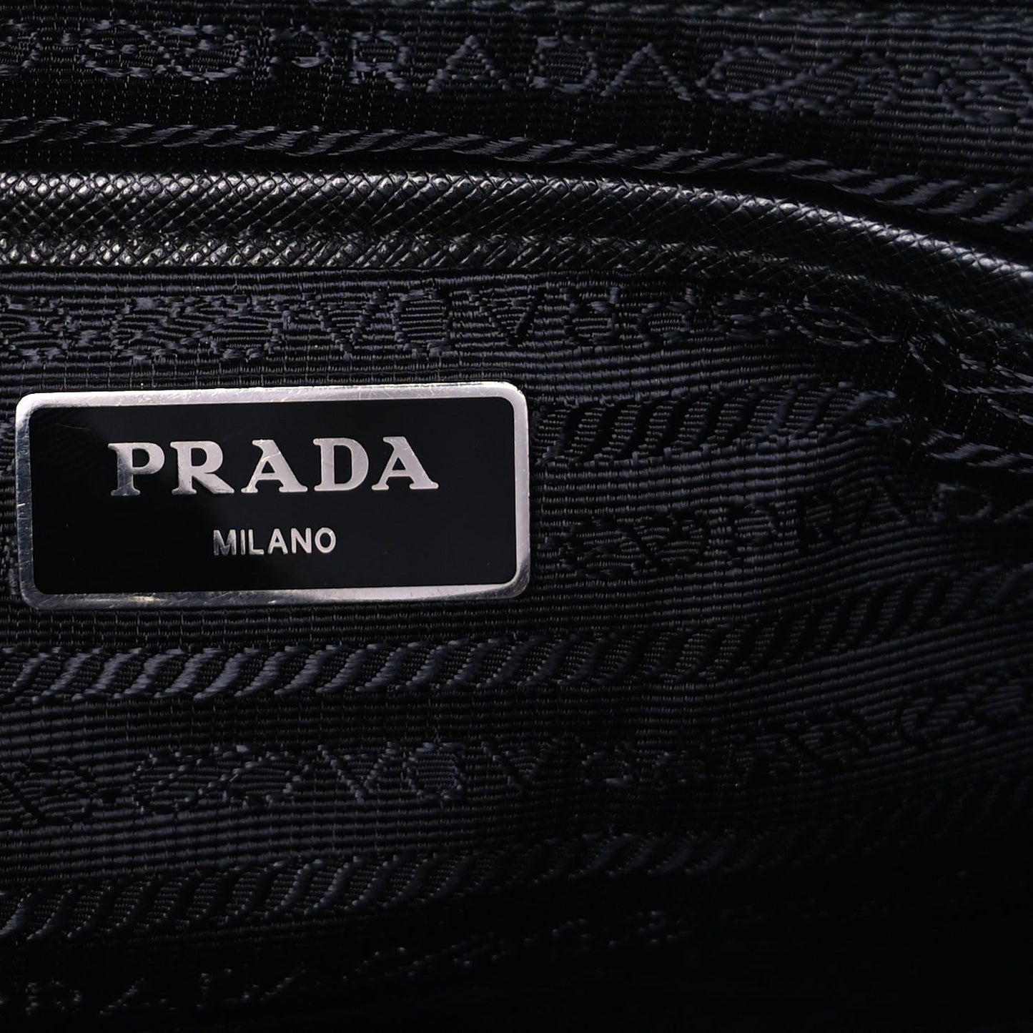 Tessuto Nylon Saffiano Vela Backpack  Black
