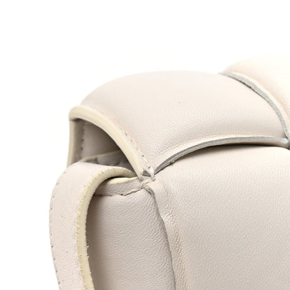 Nappa Maxi Intreccio Padded Cassette Crossbody Bag Chalk