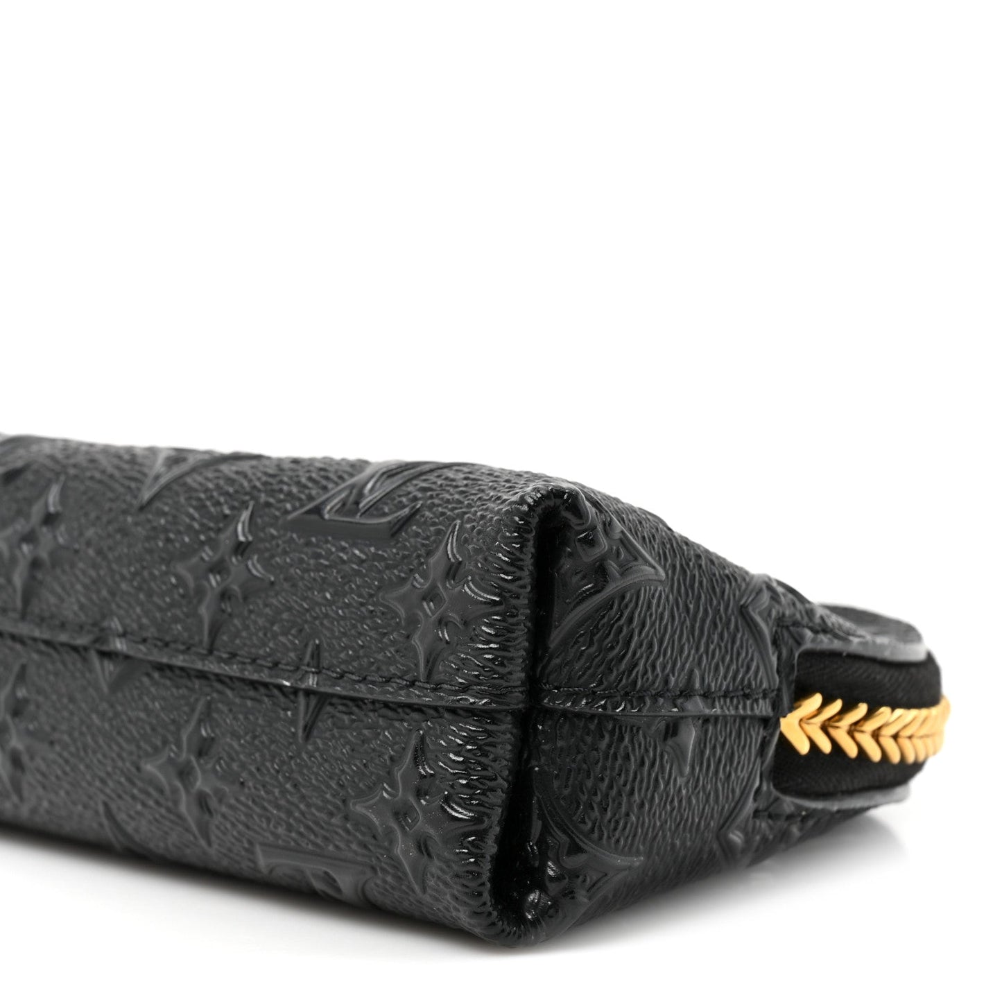 Embossed Monogram Midnight LV Moon Pochette Black