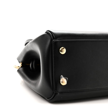 Supple Calfskin Small Madrid Bag  Black