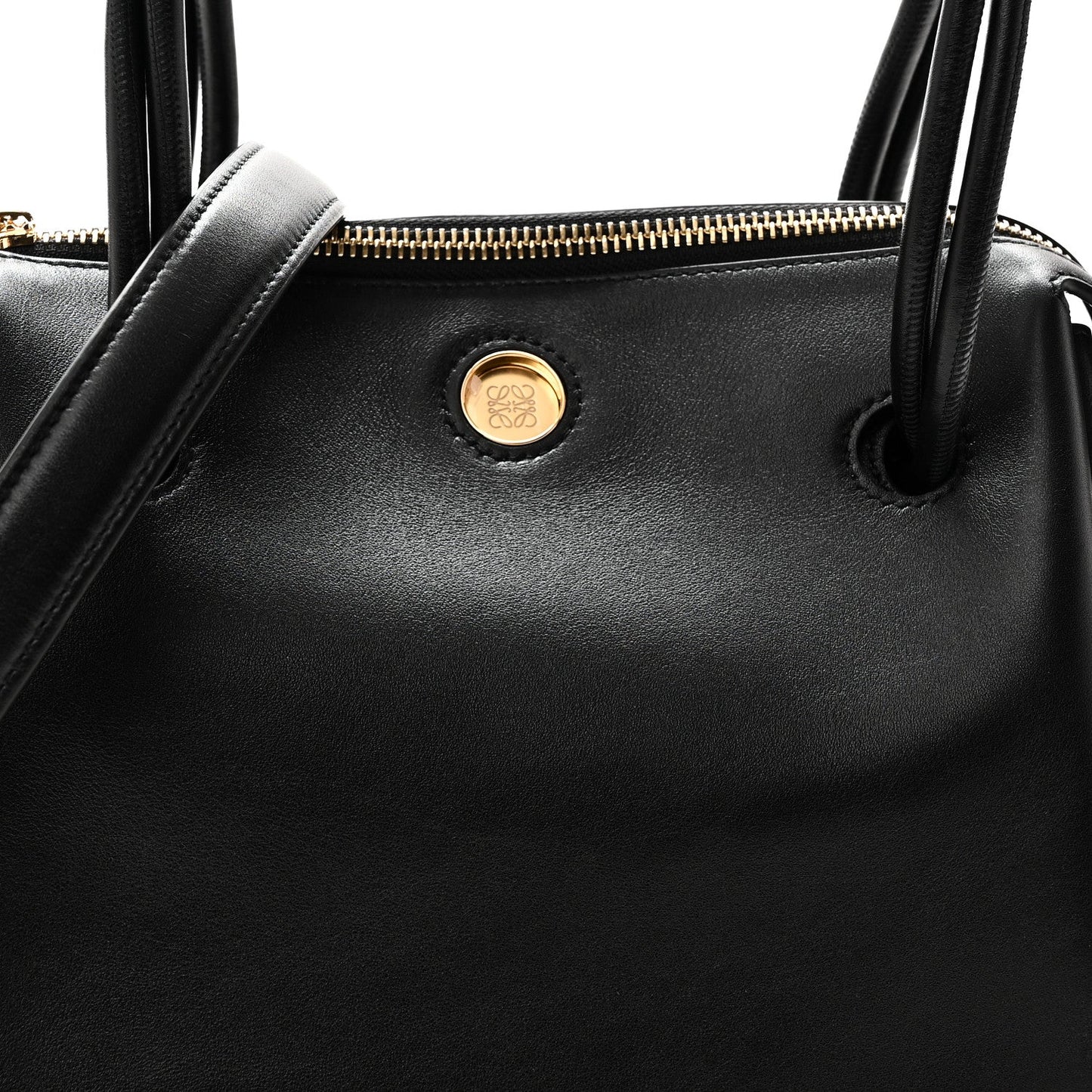 Supple Calfskin Small Madrid Bag  Black