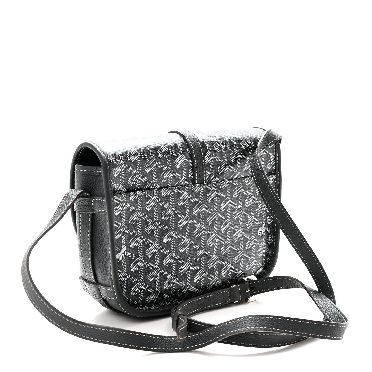 Goyardine Belvedere II PM Messenger Bag Gray