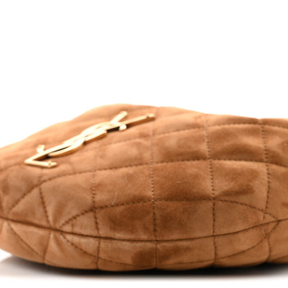 Suede Quilted Icarino Bag Caramel Cognac