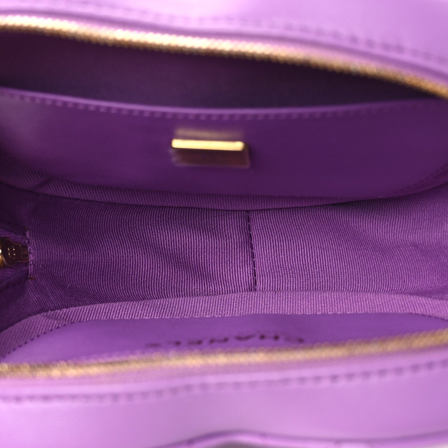 Lambskin Quilted CC In Love Heart Bag Purple