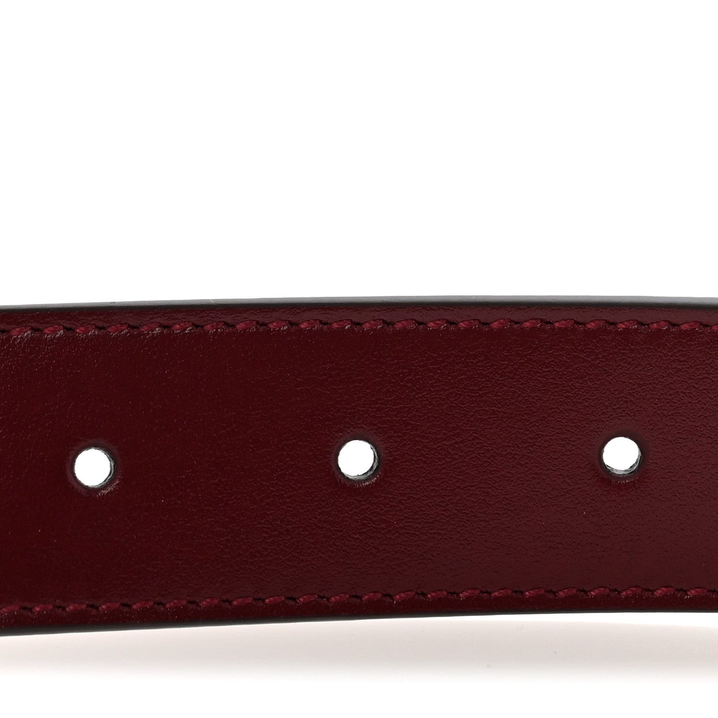 Plutone Calfskin Interlocking G 30mm Belt 100 40 Rosso Ancora