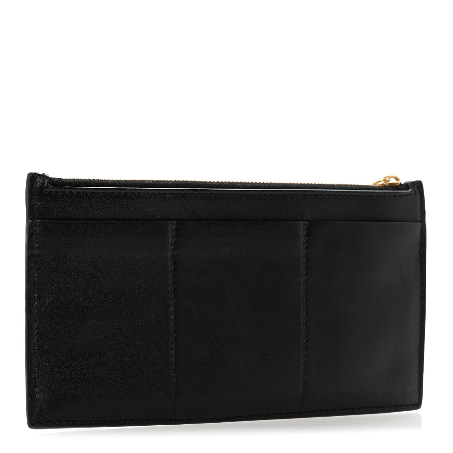 Lambskin Maxi Intrecciato Bill Pouch Black
