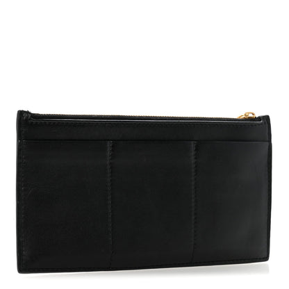 Lambskin Maxi Intrecciato Bill Pouch Black