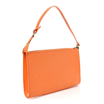Epi Pochette Accessories 24 Mandarin