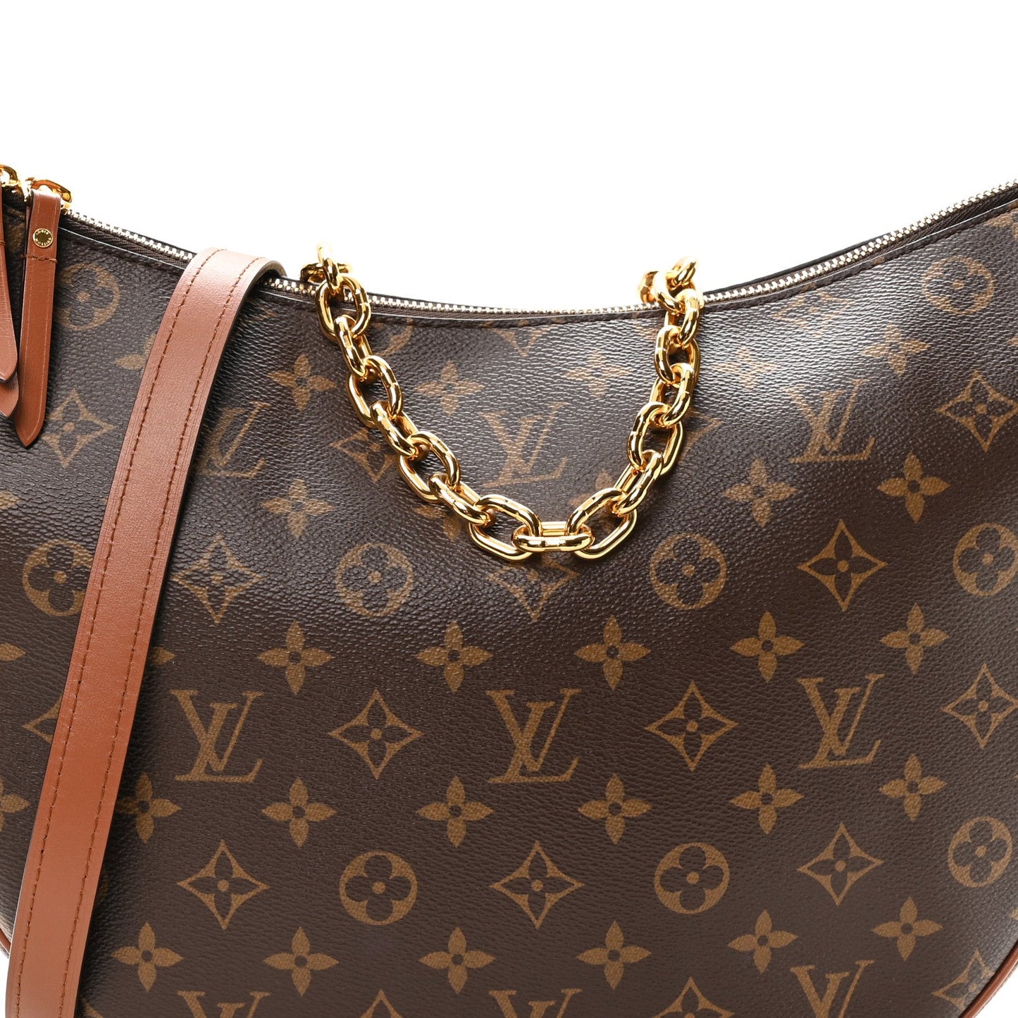 Reverse Monogram Loop Hobo