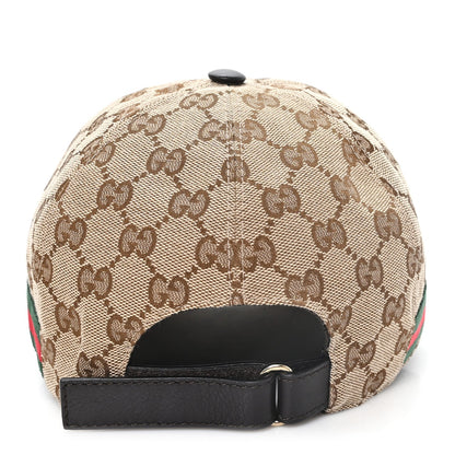Monogram Web Baseball Hat M Beige Cocoa