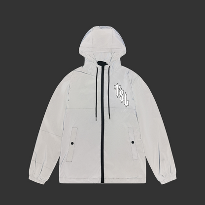 London Shooters Black Reflective Windbreaker
