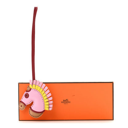 Milo Lambskin Geegee Camail Bag Charm Mauve Sylvestre Chai Lime Rouge Grenat
