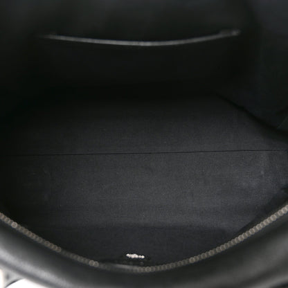 Glossy Goatskin Medium Del Rey Satchel Black