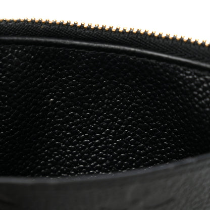 Empreinte Zipper Card Holder Black