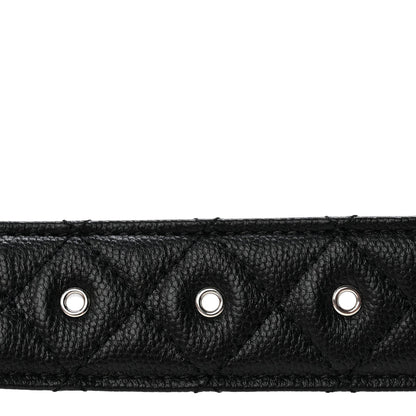 Caviar Quilted CC Chain Belt 80 32 Black