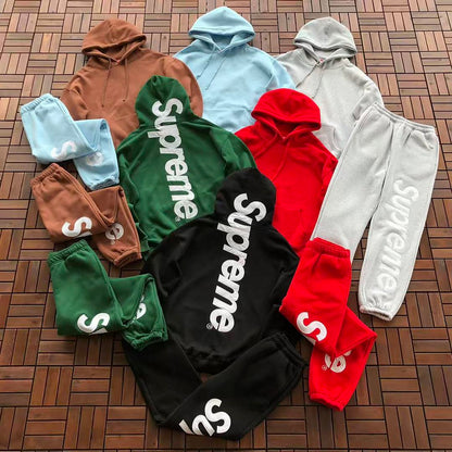 TOP￥~125 PANTS￥~115 S🔥P🔥E🔥E HOODIE TROUSERS FLEECE