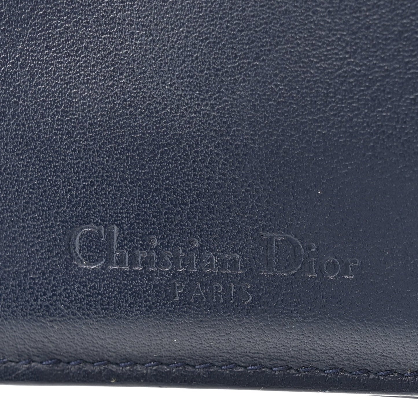Patent Cannage Lady Dior Medium Wallet Navy