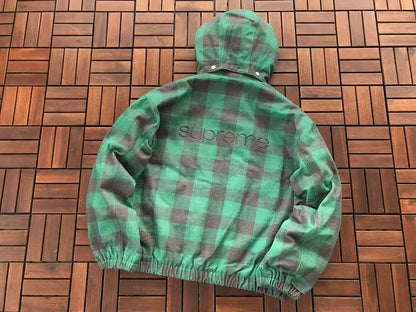 GREEN BLACK BLUE S🔥P🔥E🔥E JACKET FLEECE