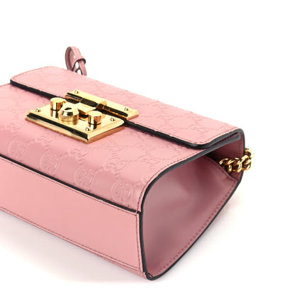 ssima Small Padlock Shoulder Bag  Rose Baby Candy