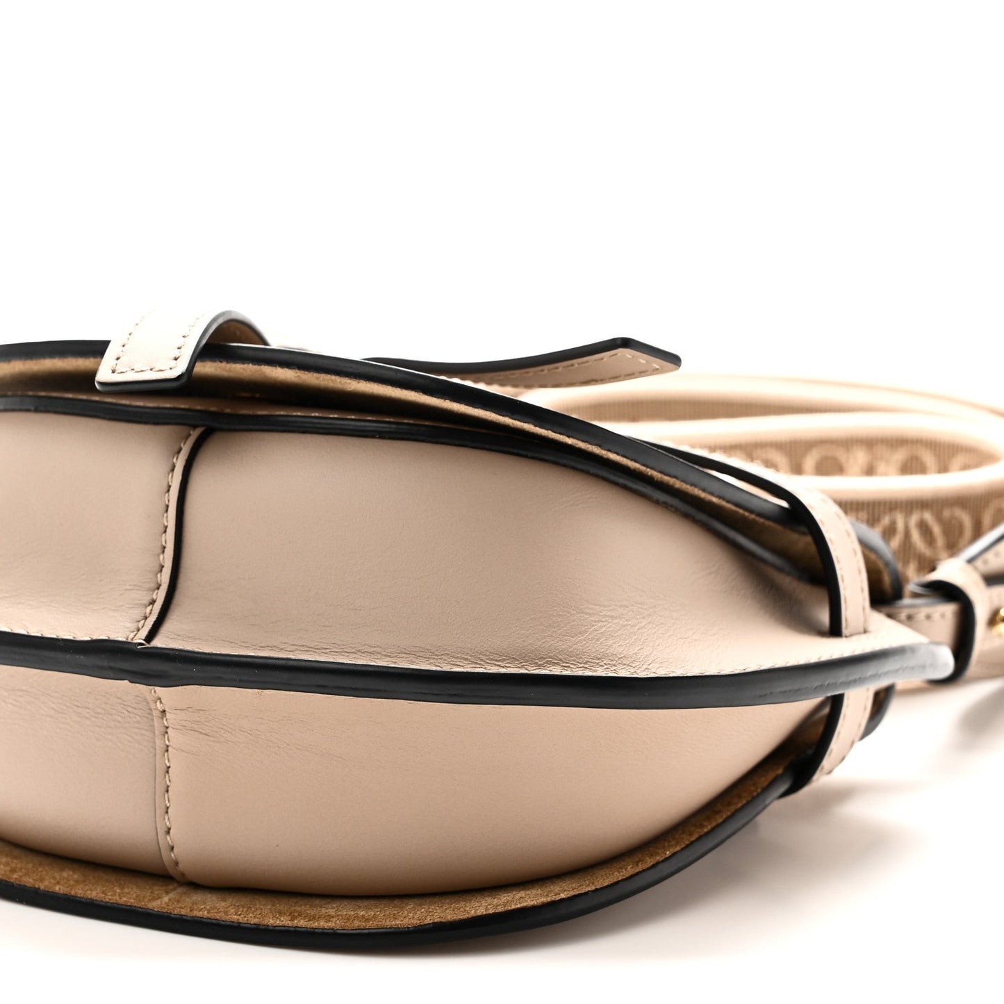 Calfskin Jacquard Mini Gate Dual Bag Clay