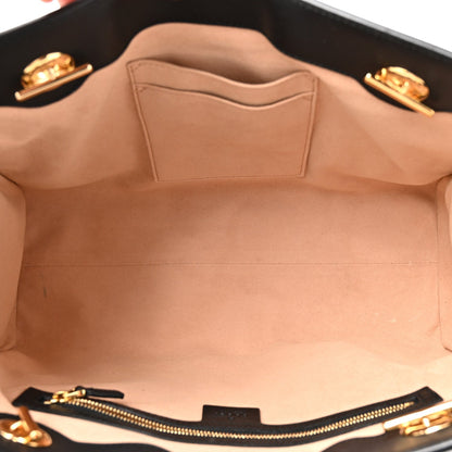 Guccissima Medium Padlock Tote Black