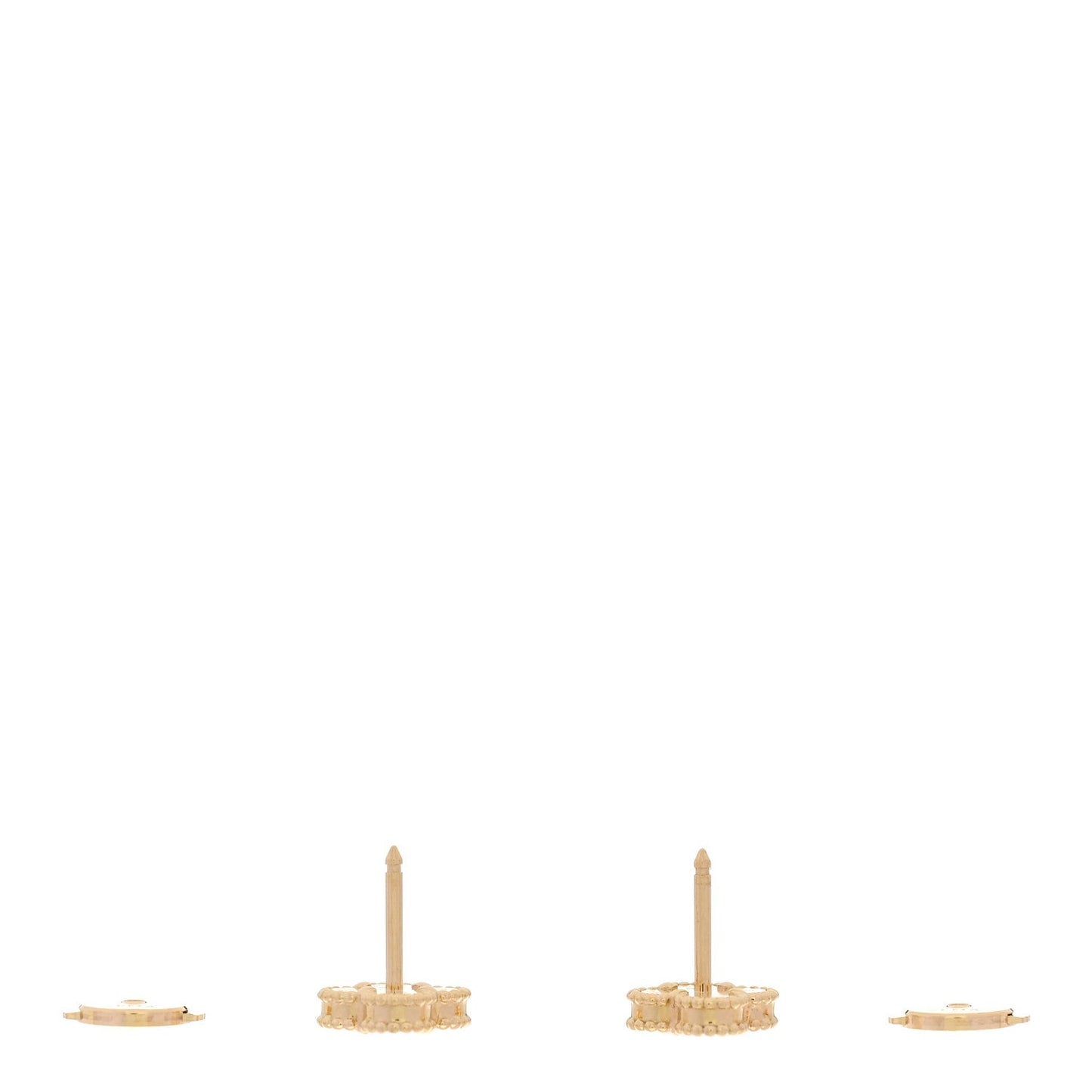 18K Yellow Gold Black Onyx Sweet Alhambra Earrings
