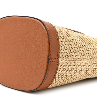Raffia Petit Bucket Caramel