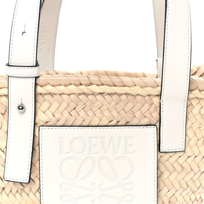 Raffia Mini Basket Tote Bag Natural White Natural white