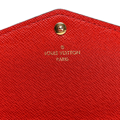 Monogram Sarah Wallet NM Coquelicot